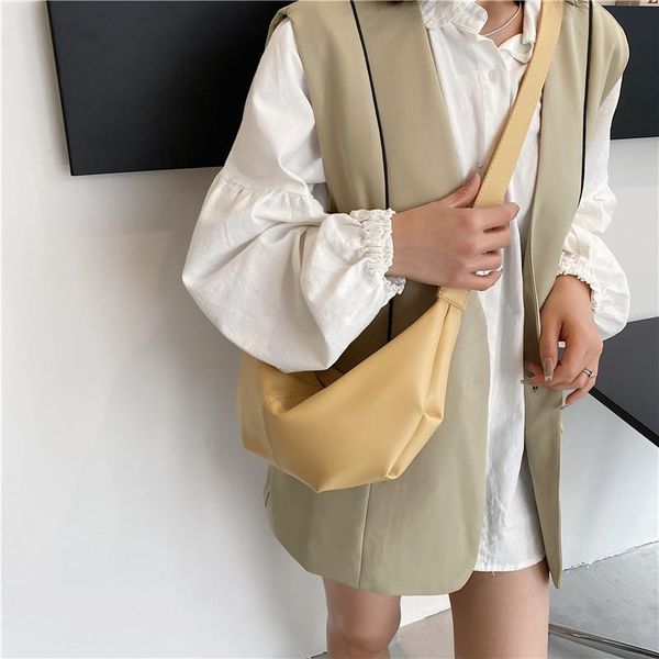 

evening bags 2021 women fashion casual bag shoulder crossbody female large capacity handbag woman wide strap underarm solid color