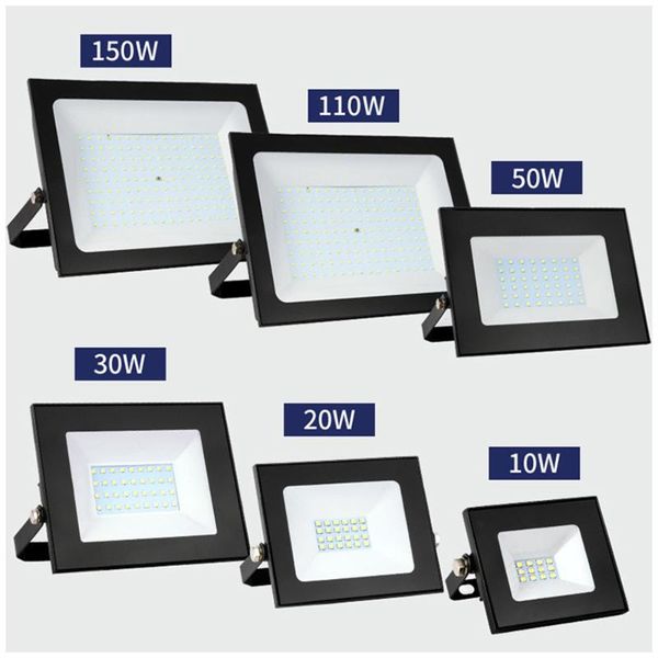 

floodlights 220v led floodlight ip66 waterproof wall spotlight outdoor refletor flood light 10w 20w 30w 50w 100w 150w for doorway garage