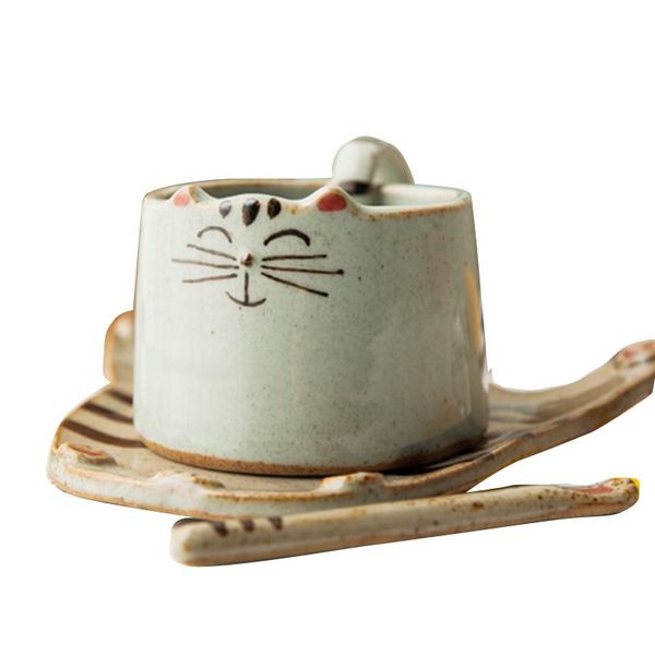 

cups & saucers japan creative shaped tea vintage ceramic coffee cup set water mug breakfast milk fincan crockery ac50cu