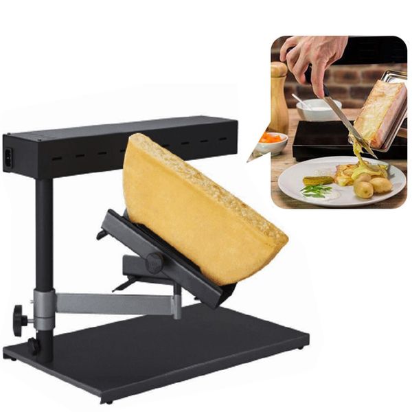 Raclette Cheese Melter Electric Half Wheel Dry Cheese Heater Warming Grill Kitchen Butter Baking Tool