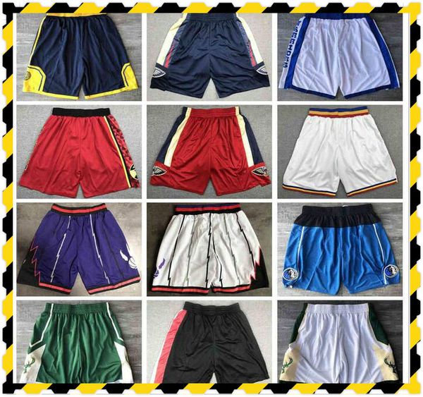 

just don team basketball wears shorts mens space pants pockets sweatpants mitchell & ness white blue red purple green black