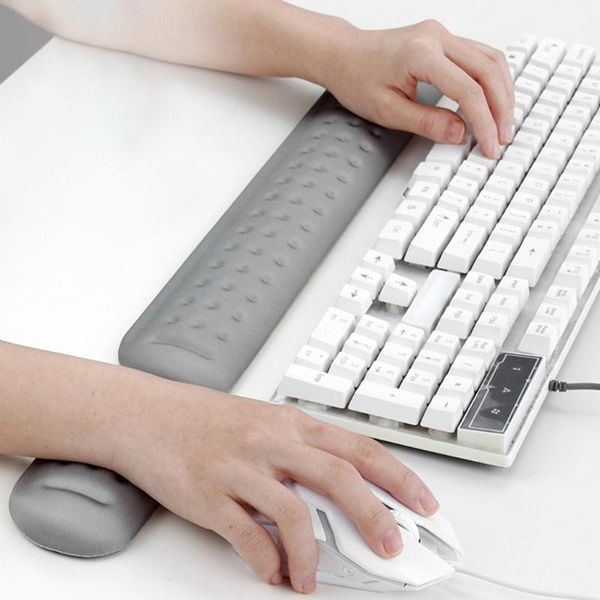 

mouse pads & wrist rests memory foam keyboard pad wrists support mice keypad mat for deskcomputer lapaccessories parts