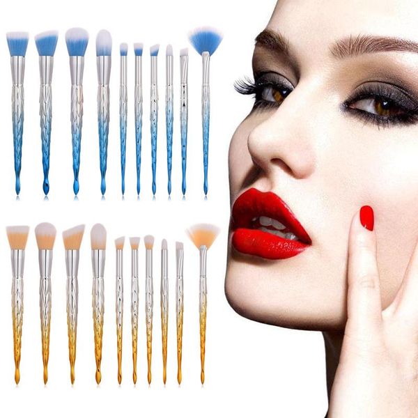 

eyelash curler professional eyeshadow makeup brush 10 pcs foundation blusher concealer for beauty tool