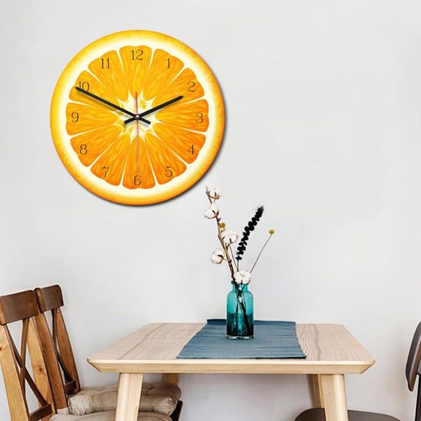 

creative fruit wall clock lime modern kitchen colorful wall watch home decor living room clock tropical fruit art timepiece