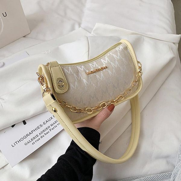 

cross body pu leather ladies luxury designer handbag 2021 shopping bag fashion retro korean design letter chain messenger