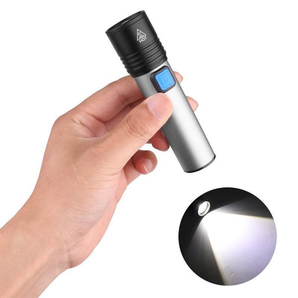 

flashlights torches portable 15000lm t6 led usb rechargeable for outdoor supplies