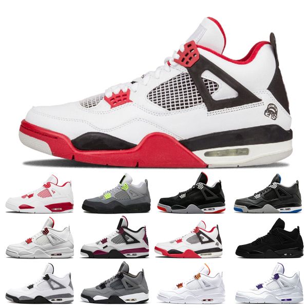 

2021 new basketball shoes 4s man cat taupe haze shimmer desert moss white oreo cement university blue sail pine green pure money travis bred