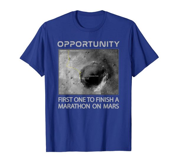 

opportunity mars rover marathon funny t-shirt, White;black