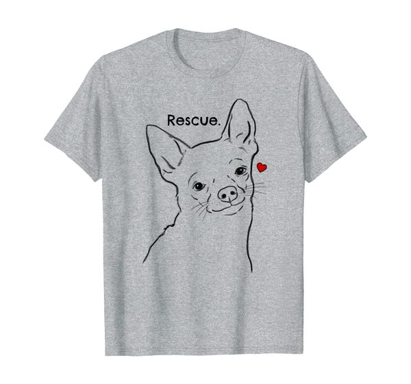 

rescue chihuahua shirt, chihuahua lovers, adopt don't shop, White;black
