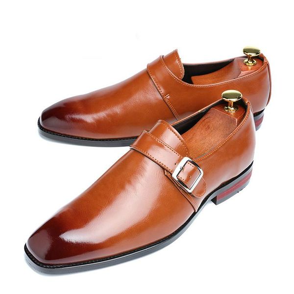 

dress shoes mens business classic men formal pointed leather retro gentleman style male oxford wedding, Black