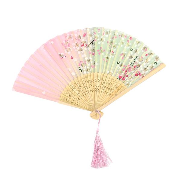 

other home decor japanese cherry blossom folding fan silk foldable for girls