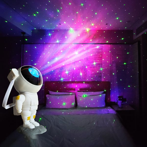 Astronaut Starlight вращающийся USB Starry Spaceman Home Украшения дома Лазерный проекционный свет