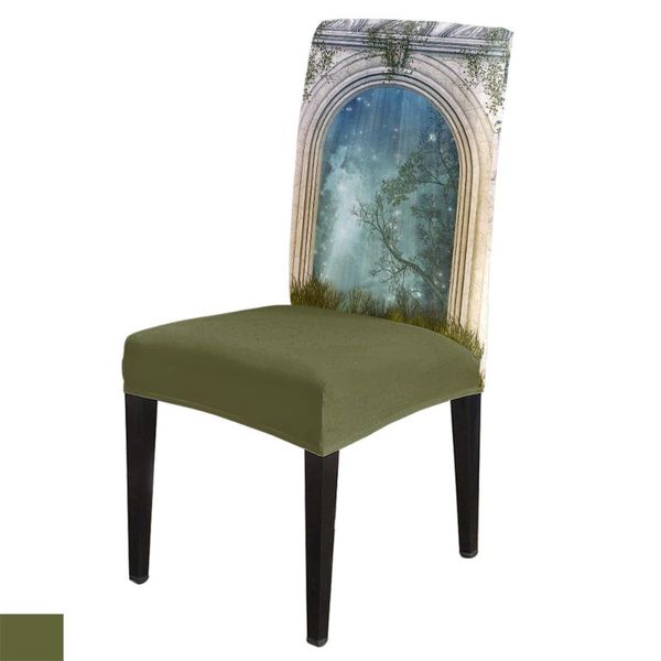 

chair covers magic gate with stars forest cover for dining room chairs high back living sets home kitchen