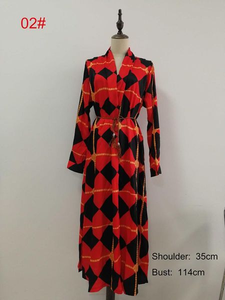 

casual dresses clearance sale spring printing maxi long sleeve holiday loose vestidos with sashes, Black;gray