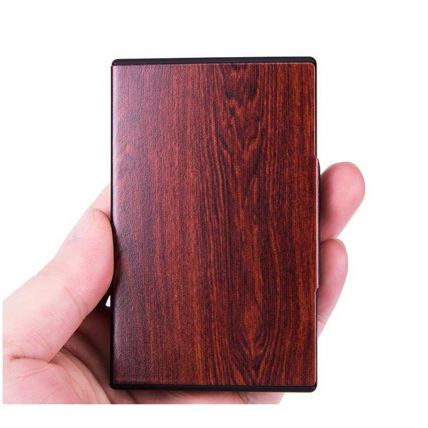 

bycobecy metal business card box 2020 fashion name card case rfid blocking smart wallet different pattern credit car qyltir