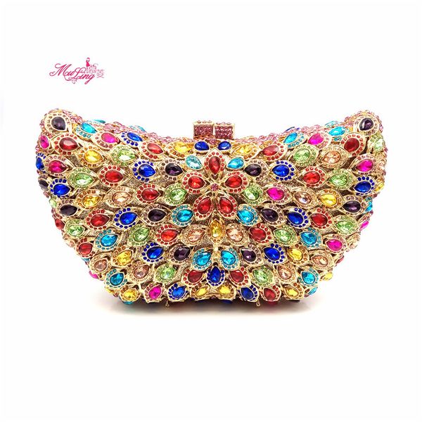 

2021 lady's hand bag custom dinner bag hollow out full drill shoulder giftmini shoulder luxurys designers bags handbags fashion tempera