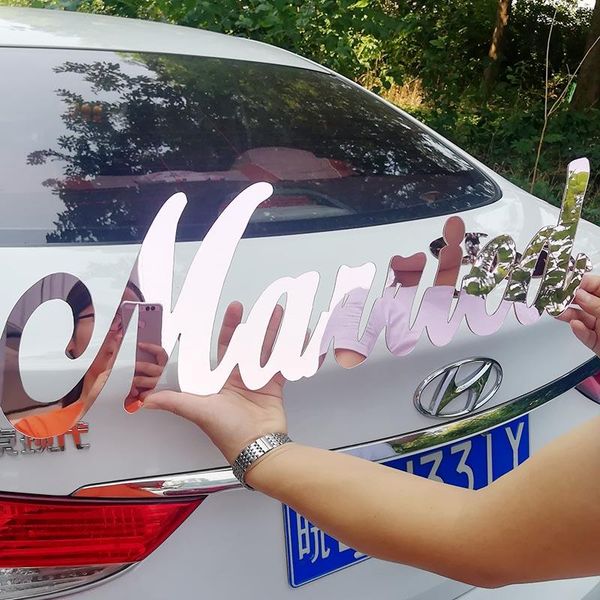 

party decoration custom mirror rose gold name sign personalized acrylic wedding signs decor backdrop wall hanger