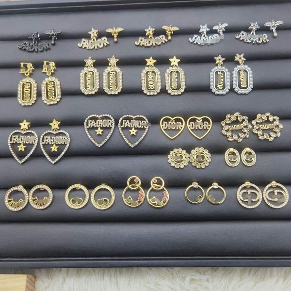 

design jewelry small fragrant wind tassel classic letter earrings bee, Silver