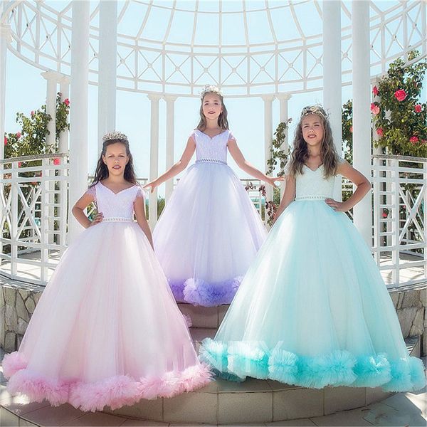 

junior girls pageant dresses with pleats trim, White;blue