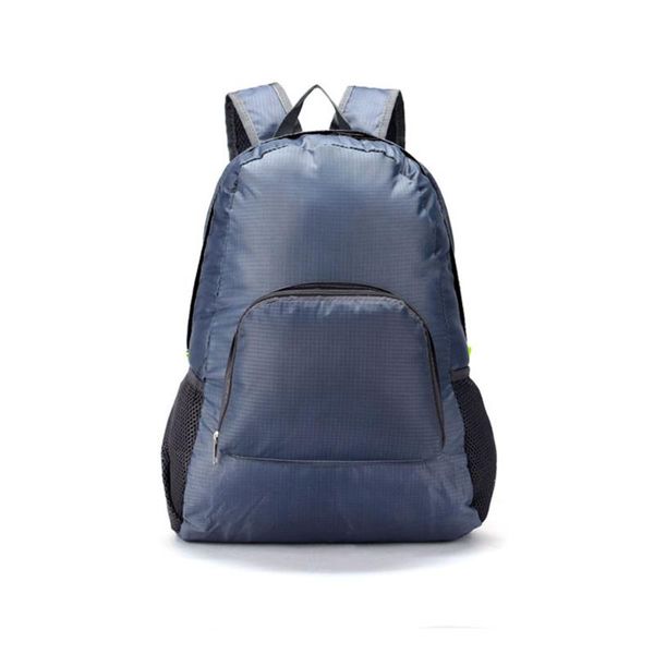 

outdoor bags 2021 portable fashion travel backpacks zipper soild nylon back pack daily traveling women men shoulder folding bag