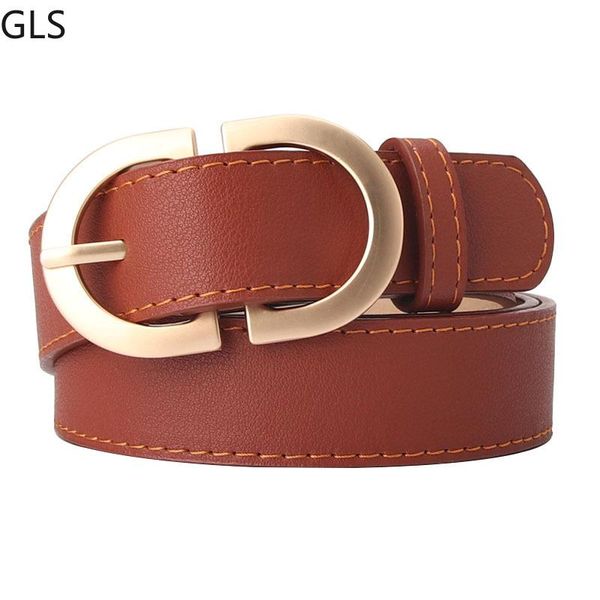 

belts women belt fashion waist artificial leather metal buckle heart pin for ladies leisure dress jeans wild waistband, Black;brown