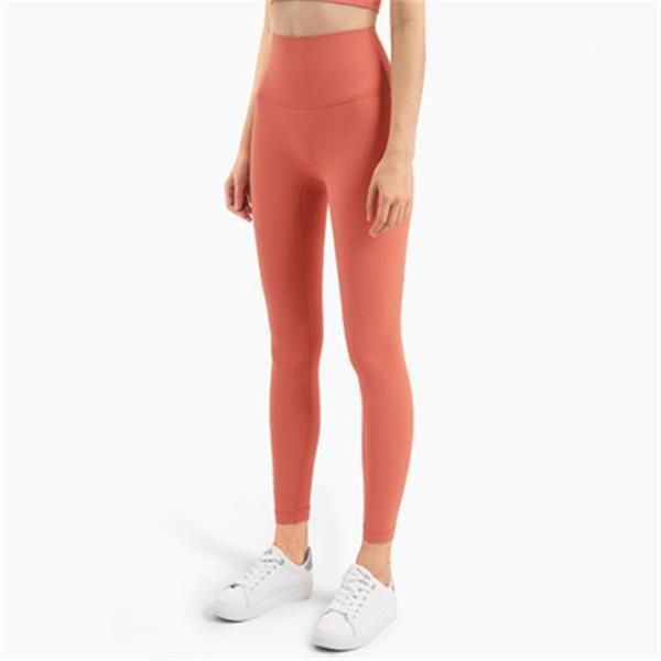 

yoga outfits pant high-waist fitness pants, one-piece no embarrassment line, thin buttocks with many colors1, White;red