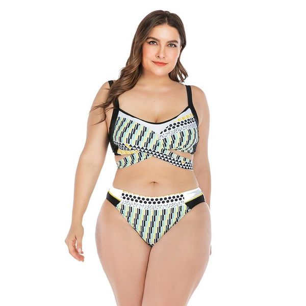 

women tankini printed strappy mid waist swimwear bikini bottom lady plus size swimsuit beach swimming suit