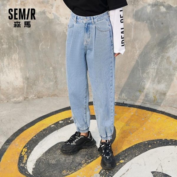 

women's jeans semir women 2021 early spring loose pants casual sweet cool ins fashion thin, Blue