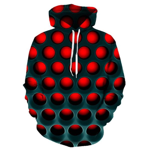 

men's hoodies & sweatshirts 2021 hooded streetwear 3d hoodie printing red black mesh funny long sleeves casual 110-6xl clothing