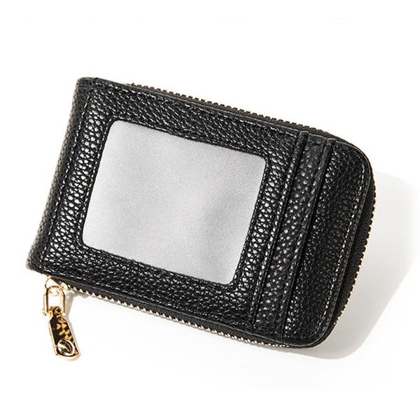 

card holders fashion business holder money blocking automatic up 4 colors 6 cards multifunction cash anti-theft secure purse, Brown;gray