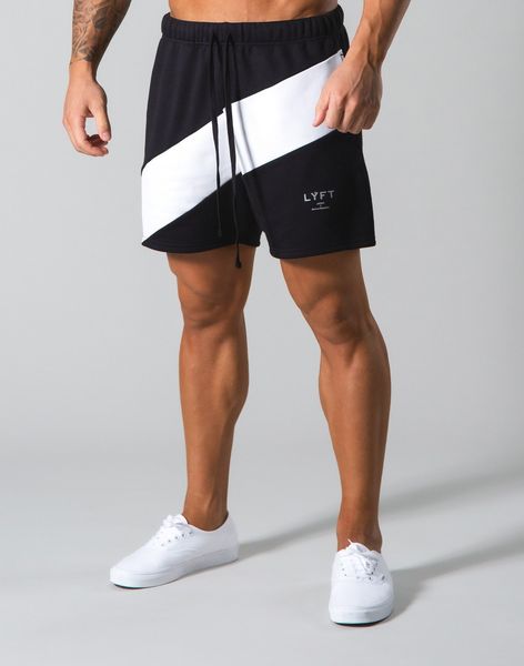 

2021 new men cotton gyms fitness loose shorts bodybuilding joggers summer short pants male casual beach brand sweatpants 3860, White;black