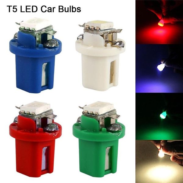 

emergency lights 10pcs t5 b8.5d led bulbs car instrument panel lamp auto dashboard warming indicator light 12v accessories