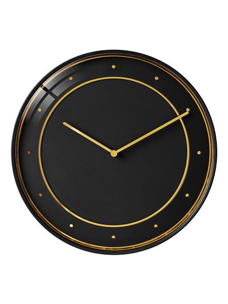 

wall clocks round metal nordic black office clock battery simple living room decoration horloge murale watches home decor bk50bg