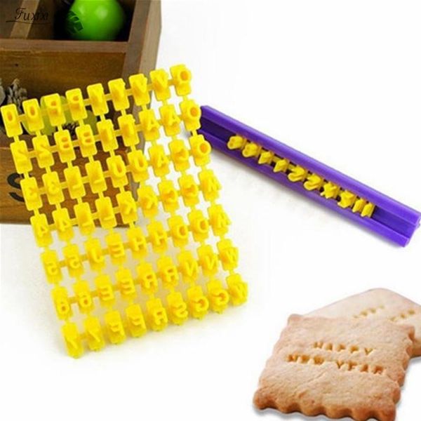 

baking moulds diy alphabet letter number biscuit cookie cutter stamps press stamp embosser cake fondant mold sugarcraft tools