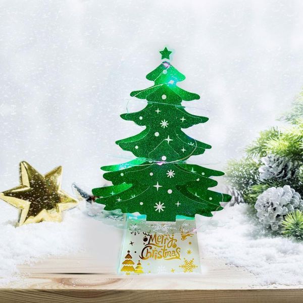 

christmas decorations tree mini deskornaments shiny with lights set classic series night