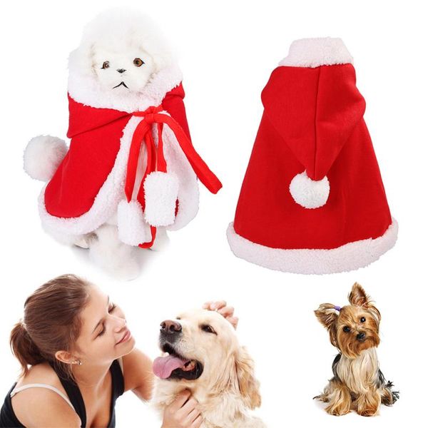 

cat costumes christmas cloak for dogs small dog winter puppy outfit chihuahua pet clothes