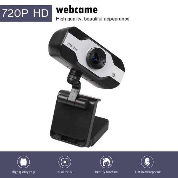 

webcams vetech 720p hd webcam with built-in microphone mic plug n play widescreen video 360 degree usb web camera for lappc computer