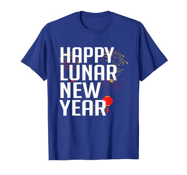 

happy lunar new year tshirt, White;black