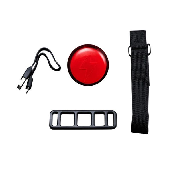 

bike lights 0.7w bicycles safety light usb rechargeable night riding lamp warning taillight (red)
