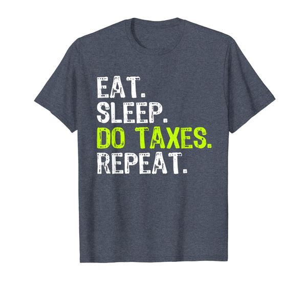 

eat sleep do taxes accountant funny accounting gift t-shirt, White;black