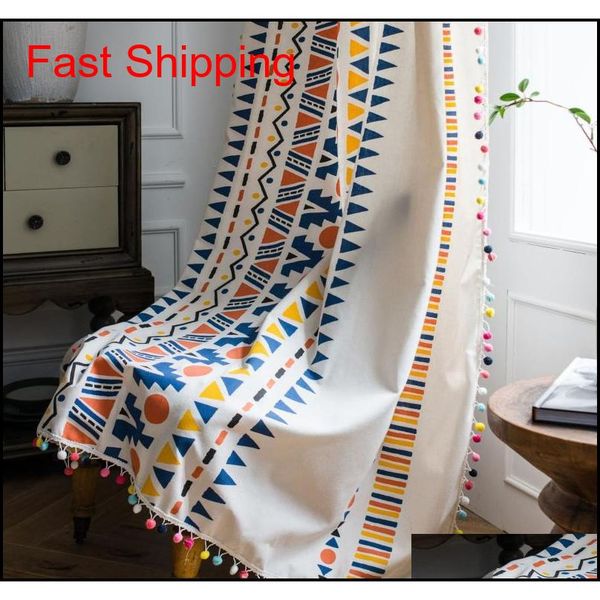 

american style room curtain cotton linen curtain bedroom living room kitchen curtains printed colored cu jlluce mywjqq