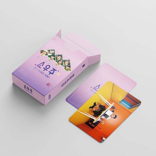 

wall stickers 54pcs/set k- bangtan boys lomo card poster 2021 butter festa 8th anniversary meeting sowoozoo pocard cards banner
