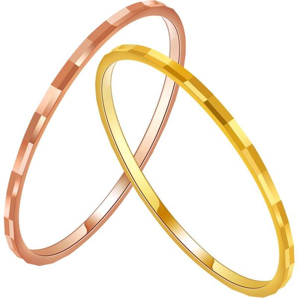 

wedding rings solid au750 gold ring band lady's cocktail, Slivery;golden