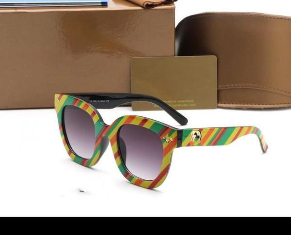 

popular sunglasses luxury women brand designer 8147 square summer style full frame uv protection mixed color come, White;black