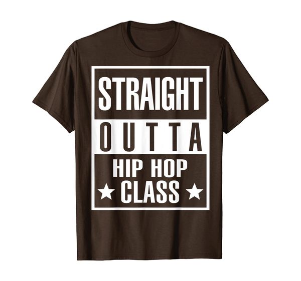 

straight outta hip hop dance class shirt for hip hop dancers, White;black