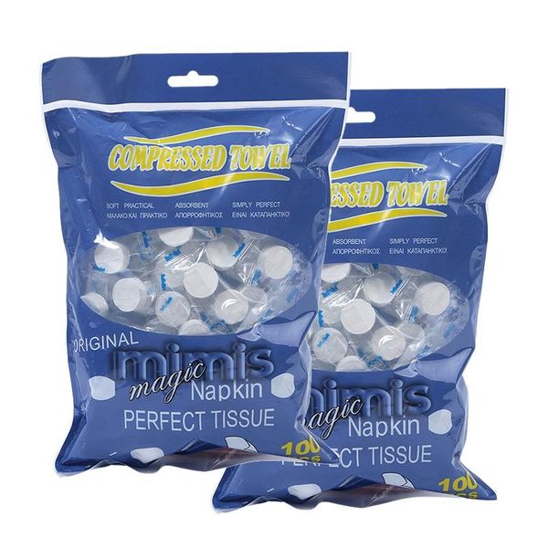 

towel 200x travel dry compressed coin disposable face wipes tablet tissue