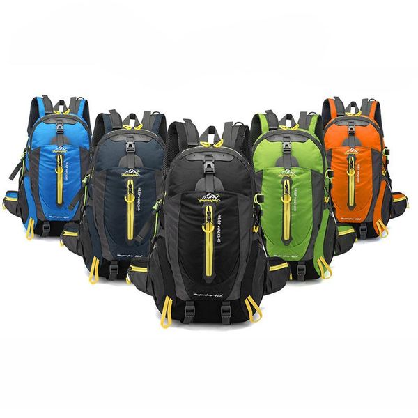 

outdoor bags 40l waterproof climbing hiking backpack rain cover bag camping mountaineering bike men women trekking