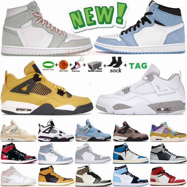 

tech white 4 4s basketball shoes sail black cat lightning jumpman 1 1s seafoam wolf grey pollen university blue high mocha mens lesliecheung
