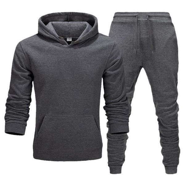

men's tracksuits 2021 track suit sweatsuit joggers sets men tracksuit set sports suits jogging homme winter male, Gray