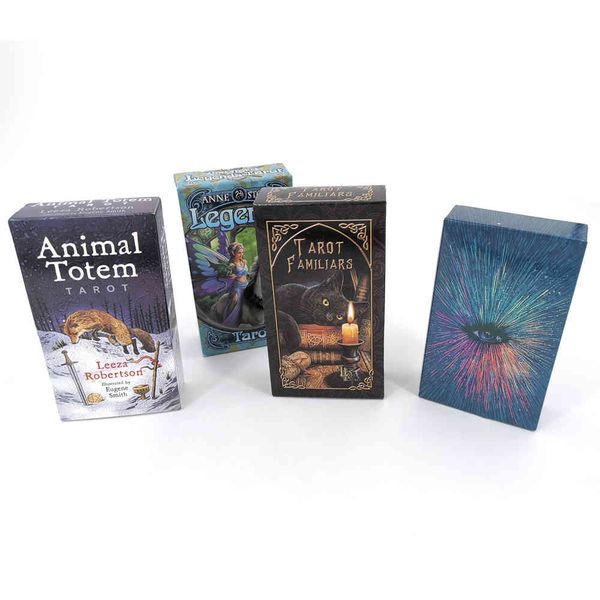 

78 cards english spanish tarot deck playing card board game legends with colorful box table family gift